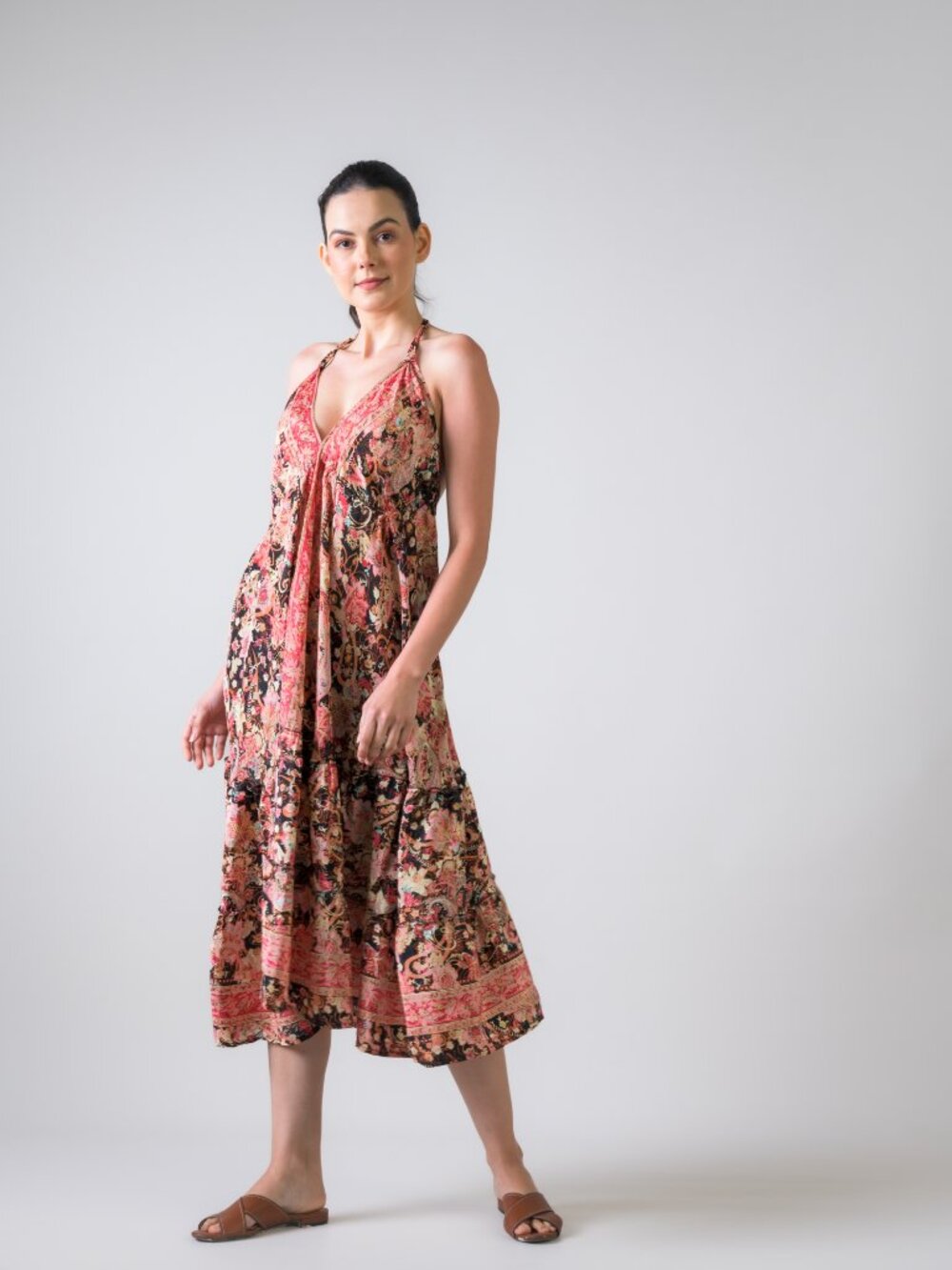 24.) Rhea Dori Pattern Dress (Assorted) - Picture 9 of 11